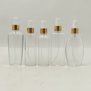 100ml Clear Bottle - Gold Spray