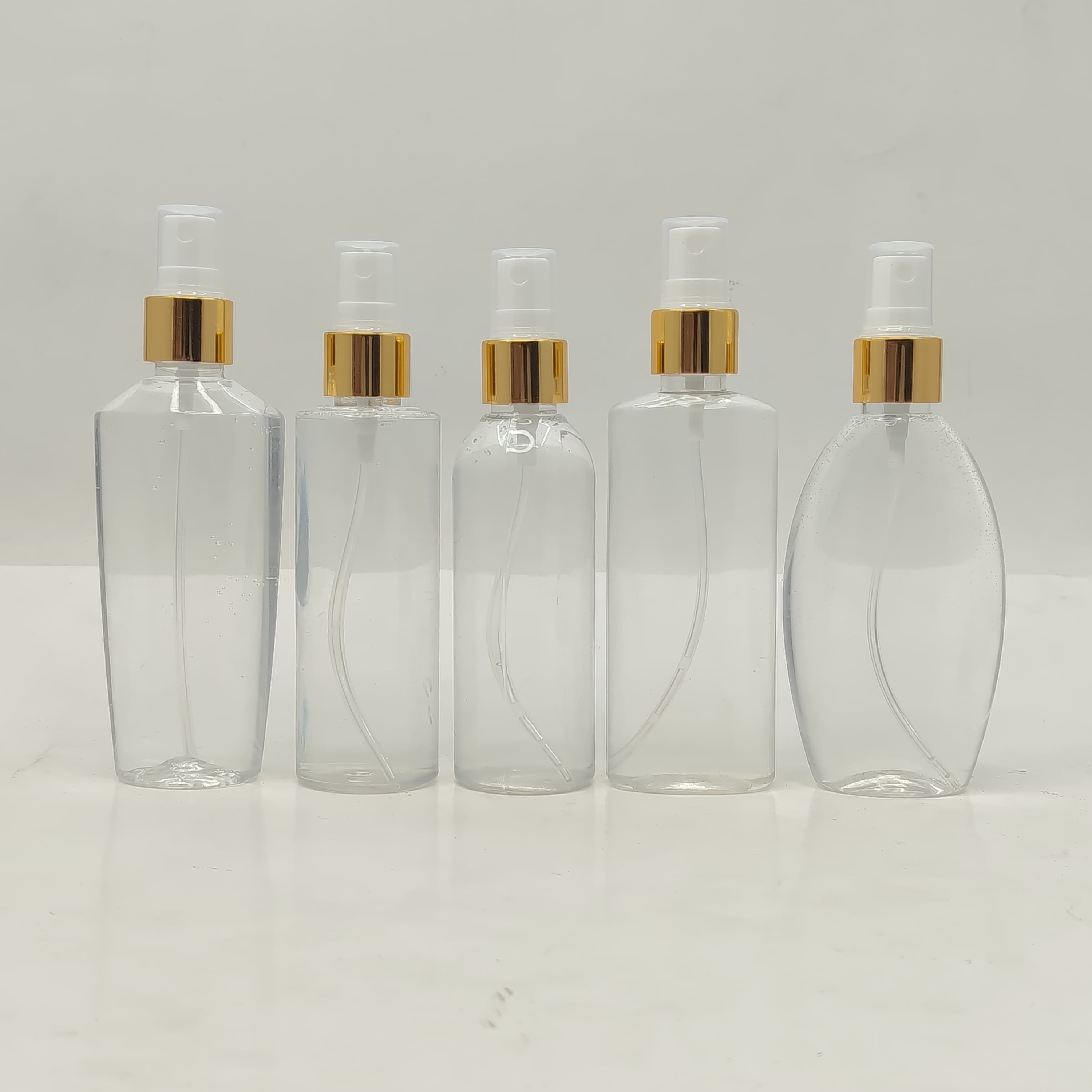 Main image of 100ml Clear Bottle - Gold Spray