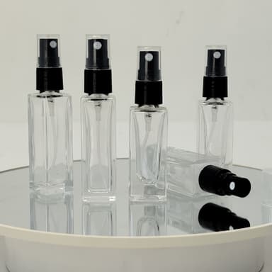 5ml-10ml Glass Square Perfume Bottle with Spray