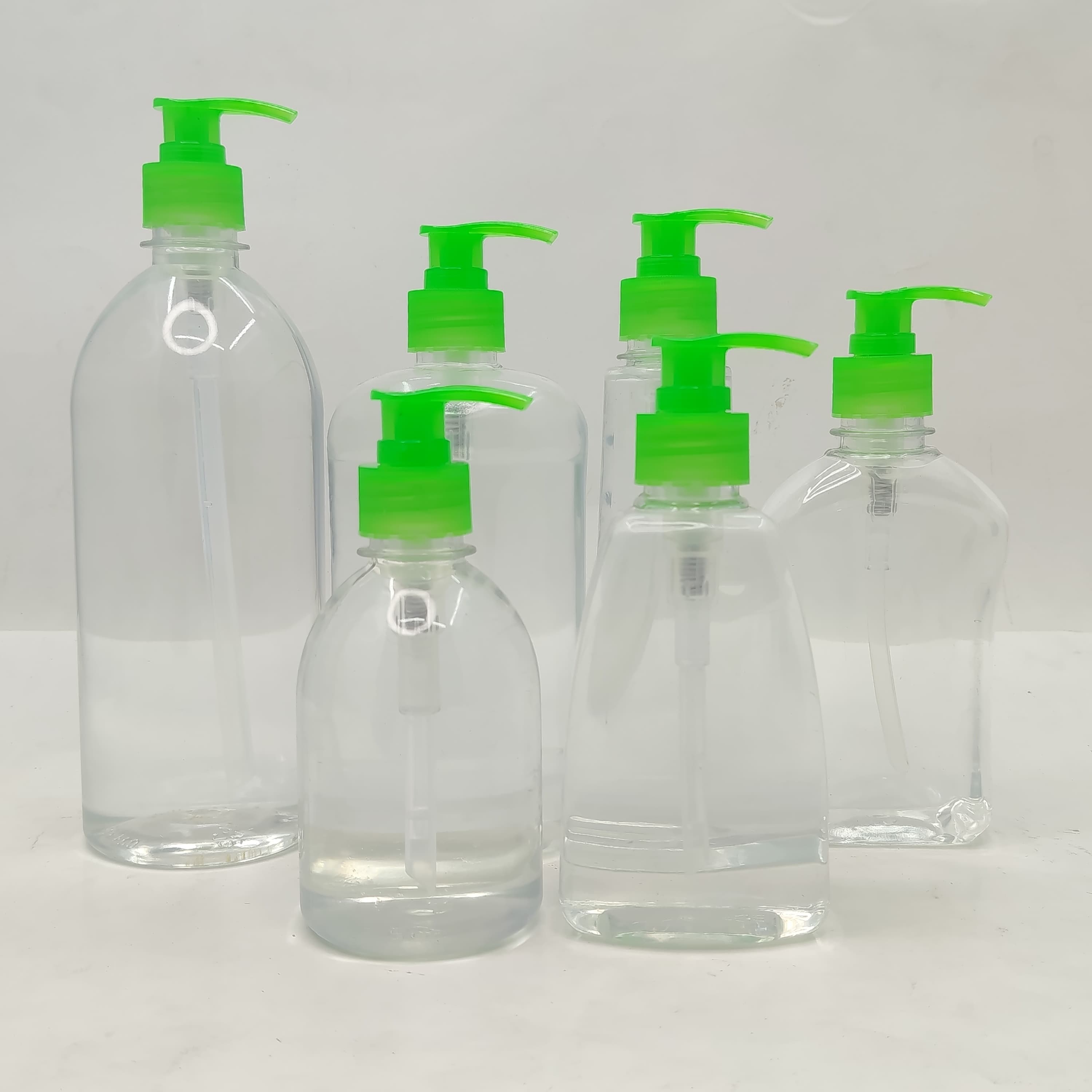 Main image of 200ml-750ml Clear Bottles - Green Pump