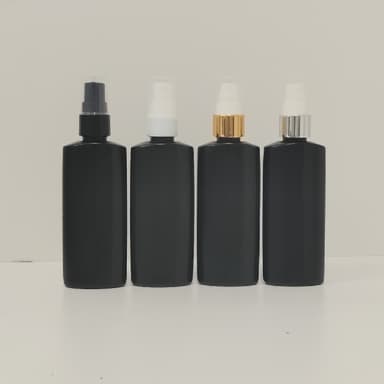 100ml HDPE Black Bottle - Drop Pumps