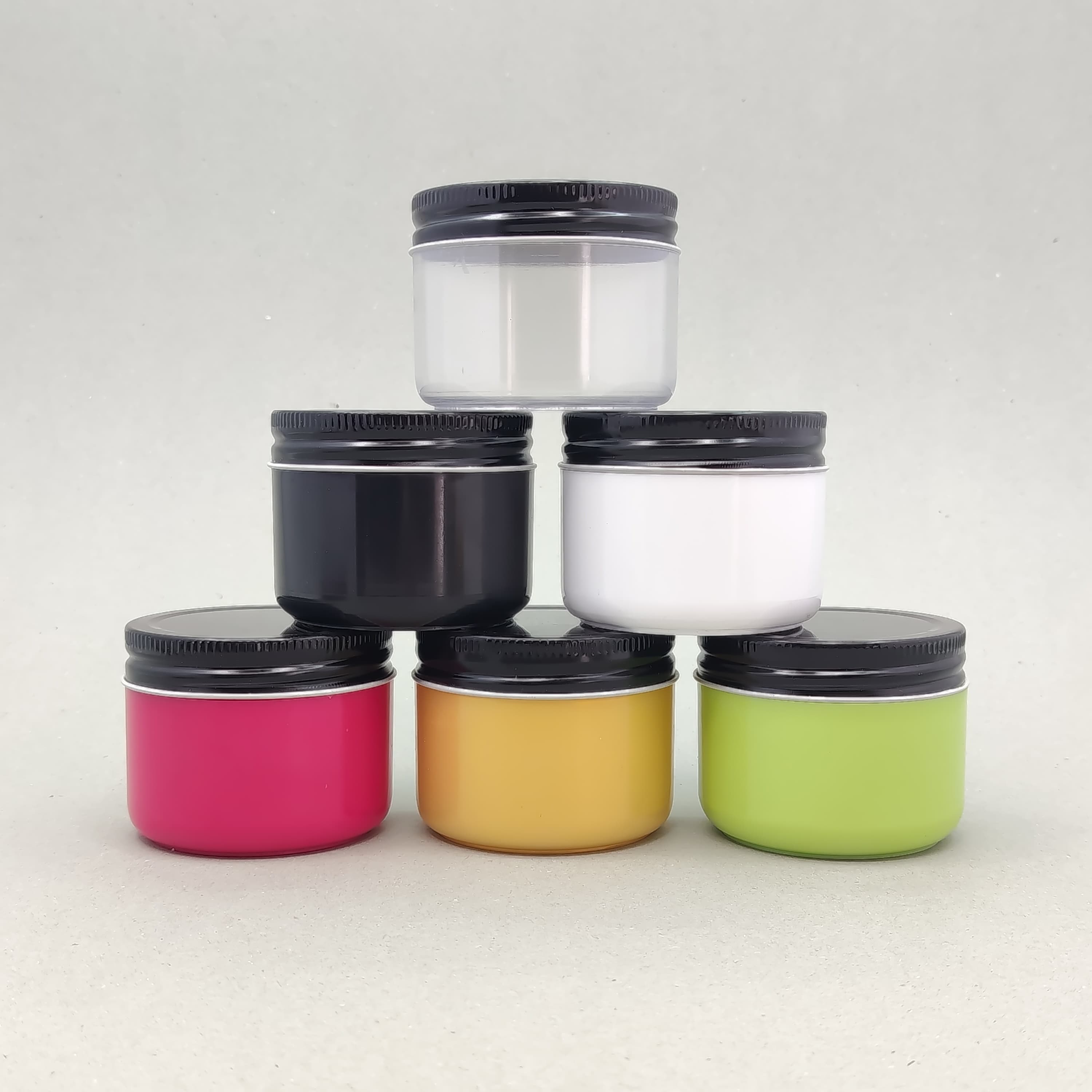 Main image of 150ml Cream Jar - Metal Lid Black