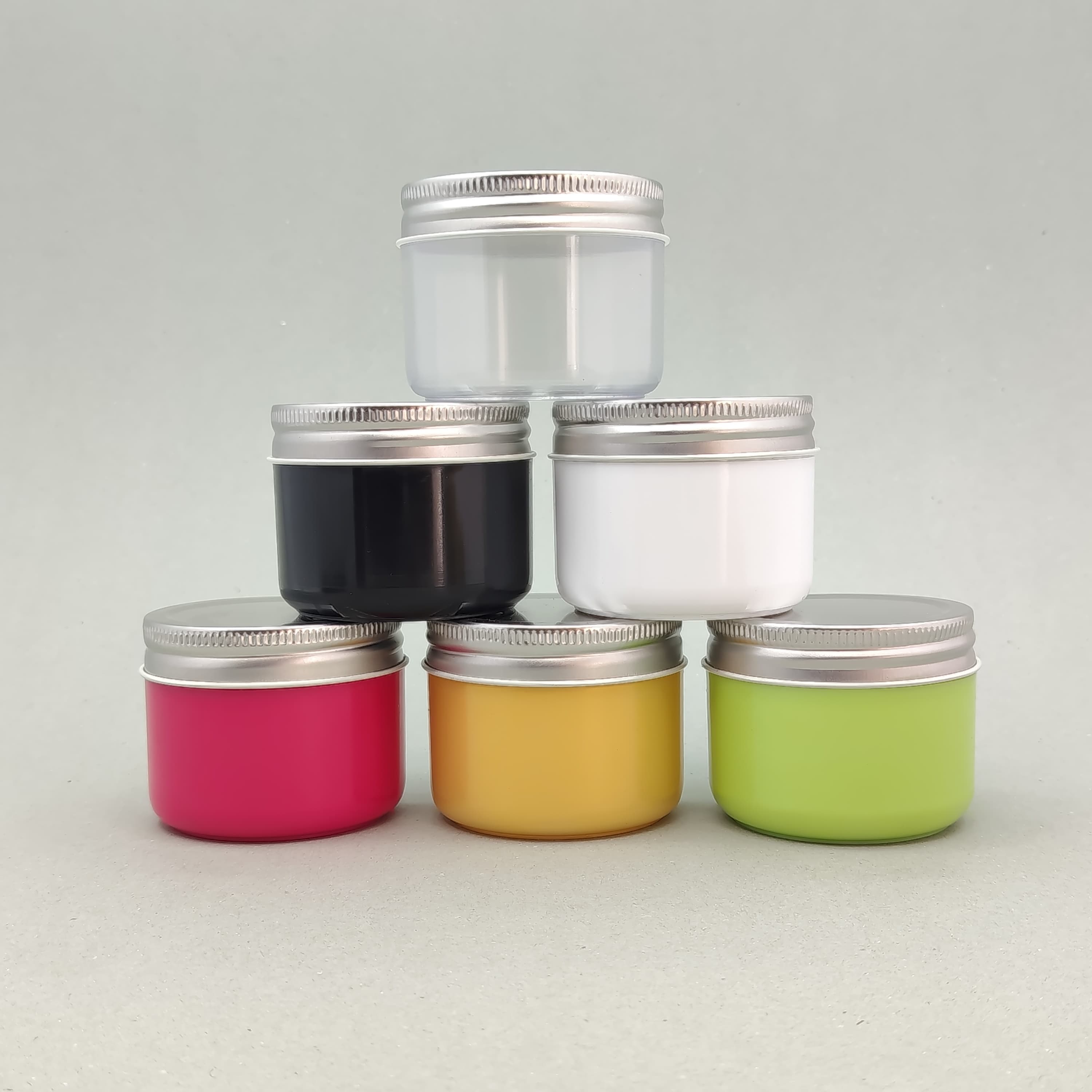 Main image of 150ml Cream Jar - Metal Lid Silver