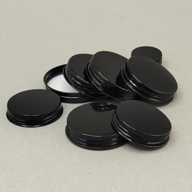 46mm - 56mm Aluminum Caps - Black