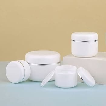 50ml Premium Tub-White-Silver Line