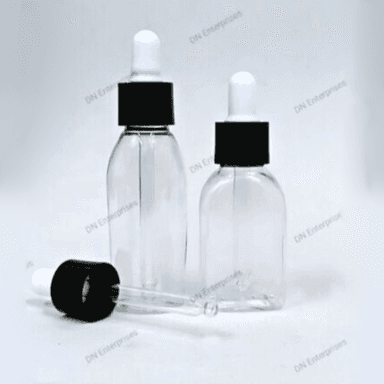 30ml Clear Bottle - Black / White