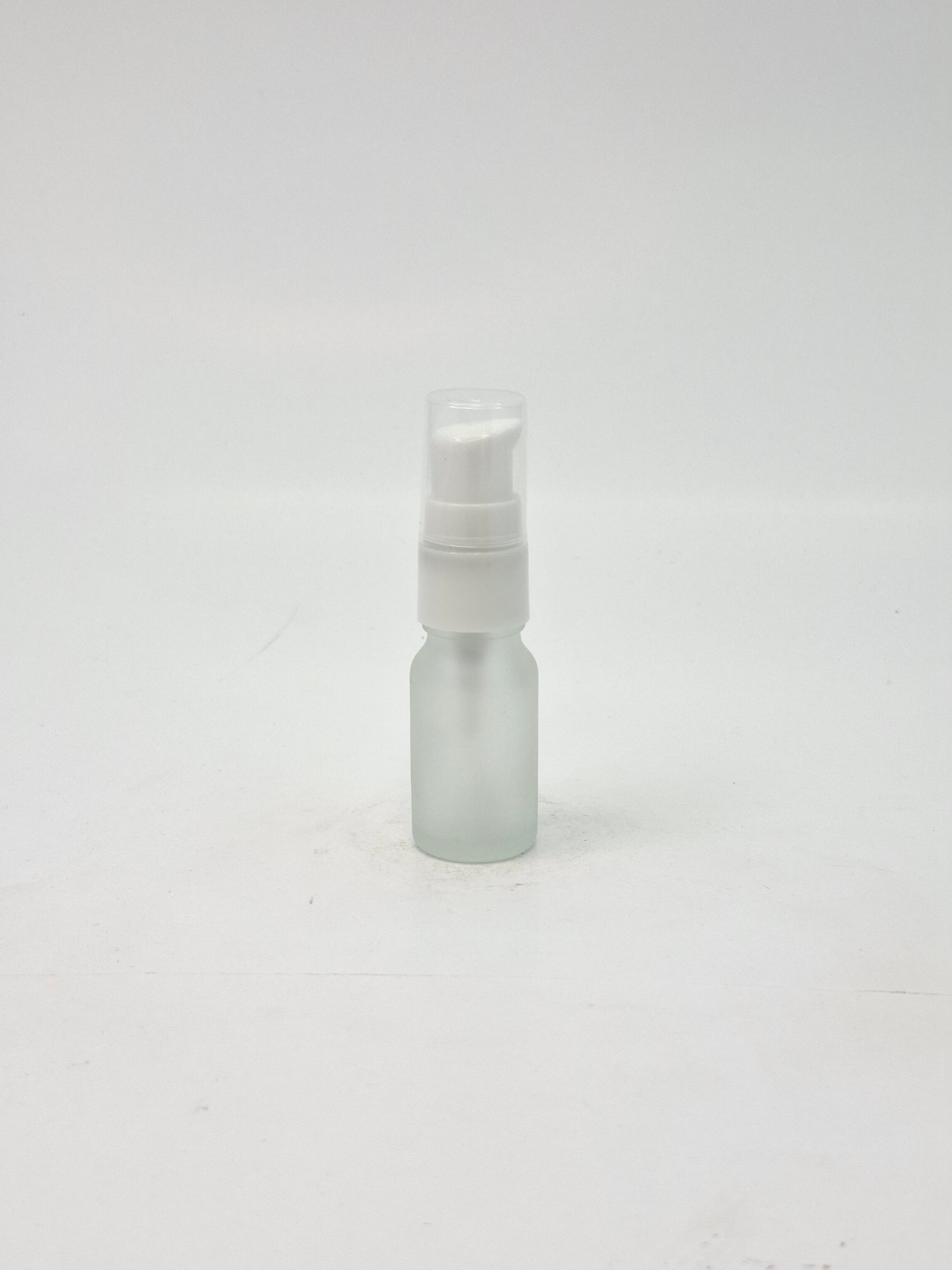 Thumbnail 6 of White Frosted Bottle with White Cream Pump