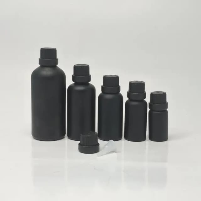 Black Glass Euro Dropper Bottles category image