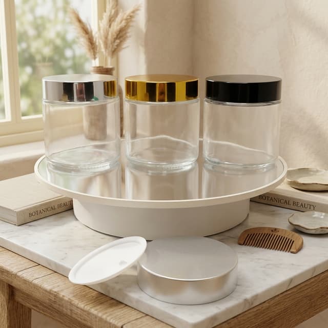 Clear Glass Cosmetic Jars category image