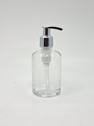 200 ml Pet Bottle Short - 24 mm Silver UV Coated Pump - Short Neck